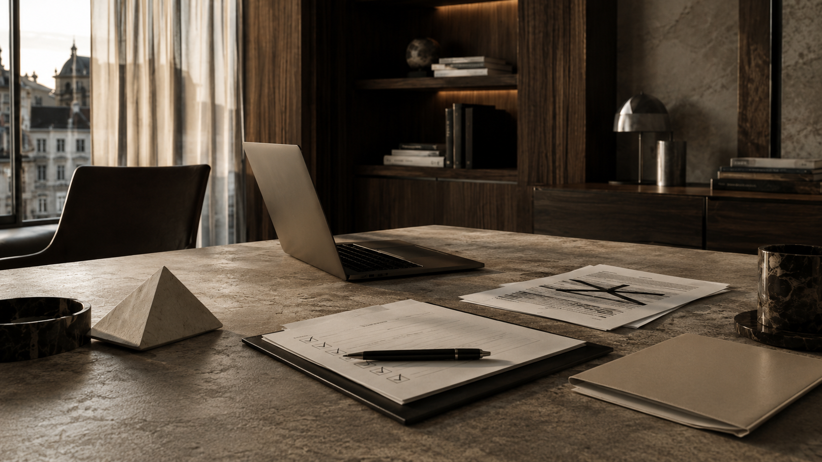 Checklist con documento mancante e percorso interrotto.